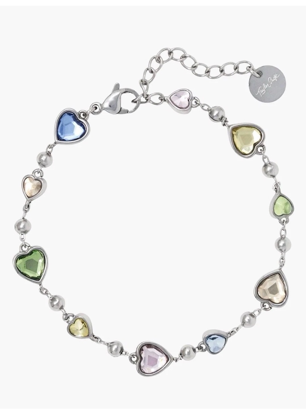 NWT Taylor Swift Lover Heart Crystal Bracelet Official Merch + Box